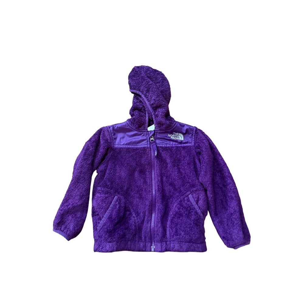 The North Face Kids Purple Oso High Pile Fleece Full Zip Hoodie Jacket Size 3T
